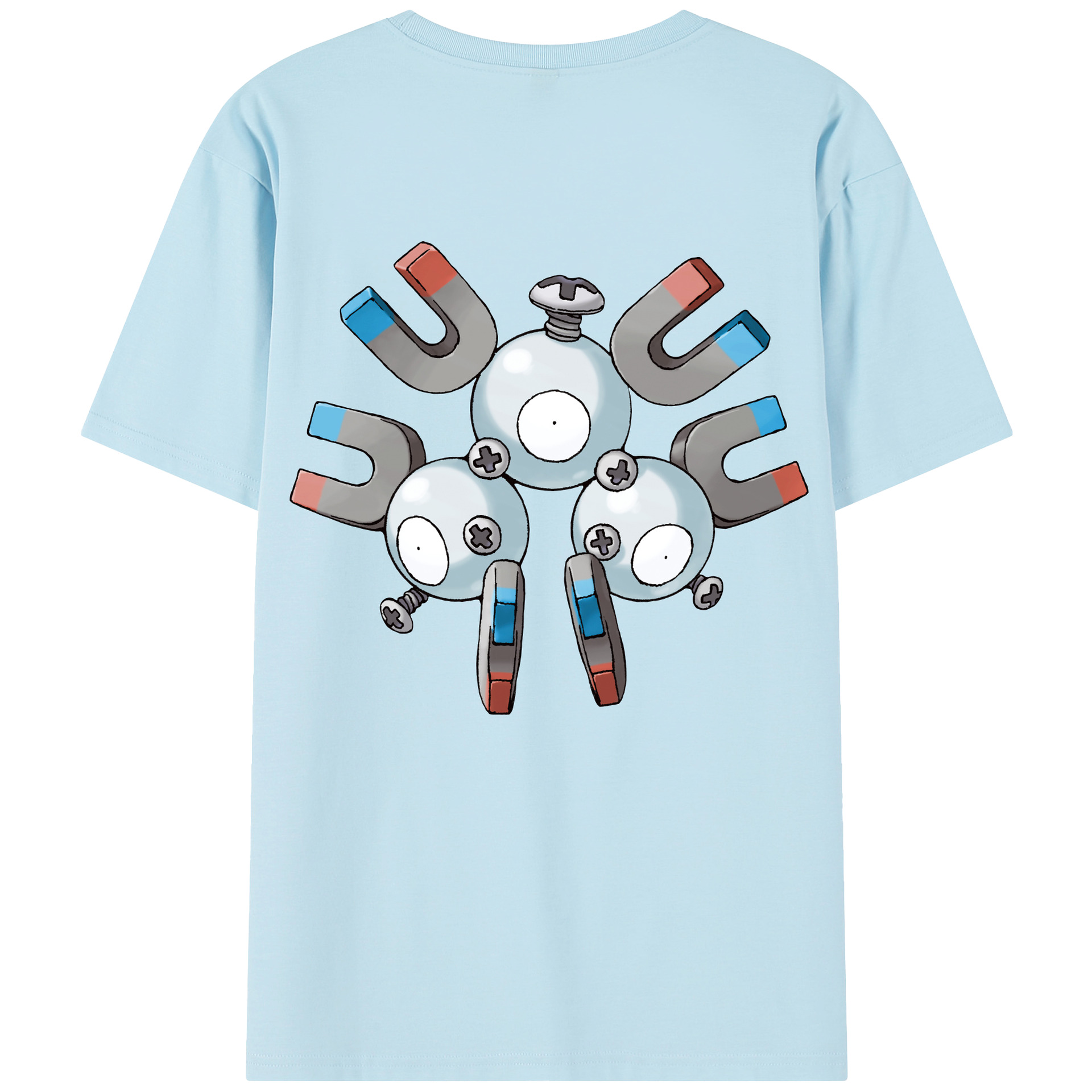 （画像用） ポケットモンスター Pokémon 綿100％半袖Tシャツ（背面プリント）